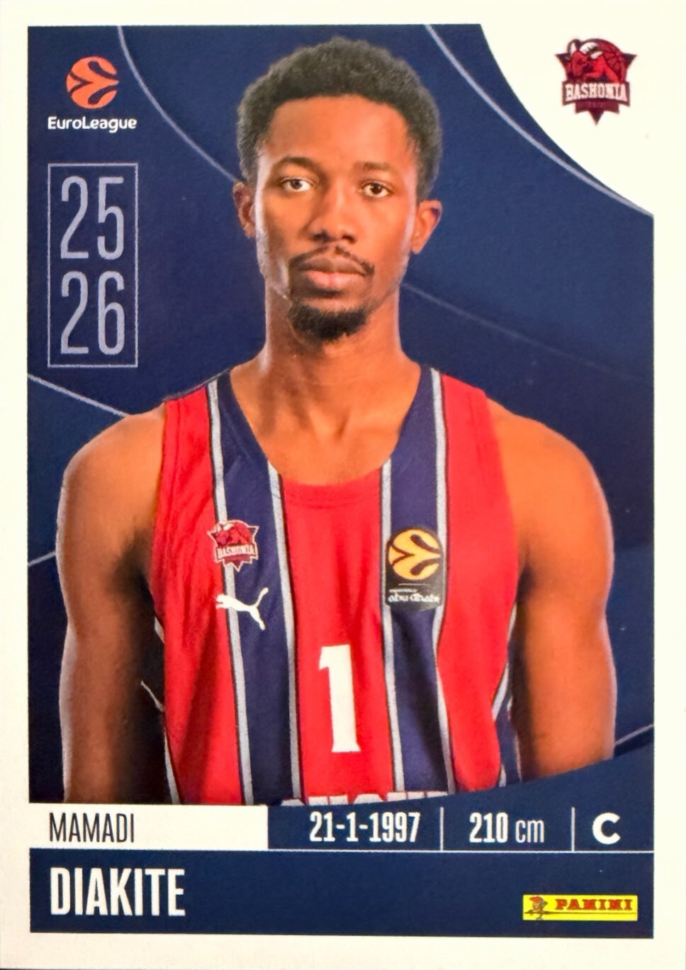 EuroLeague 2025/26 Panini - Scegli figurina da da 1 a 230