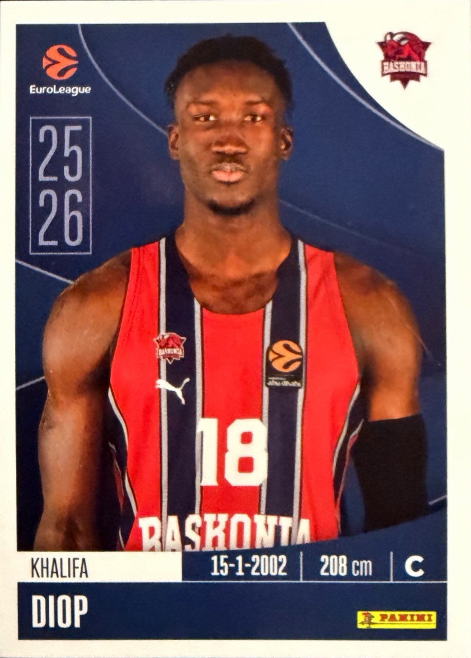 EuroLeague 2025/26 Panini - Scegli figurina da da 1 a 230