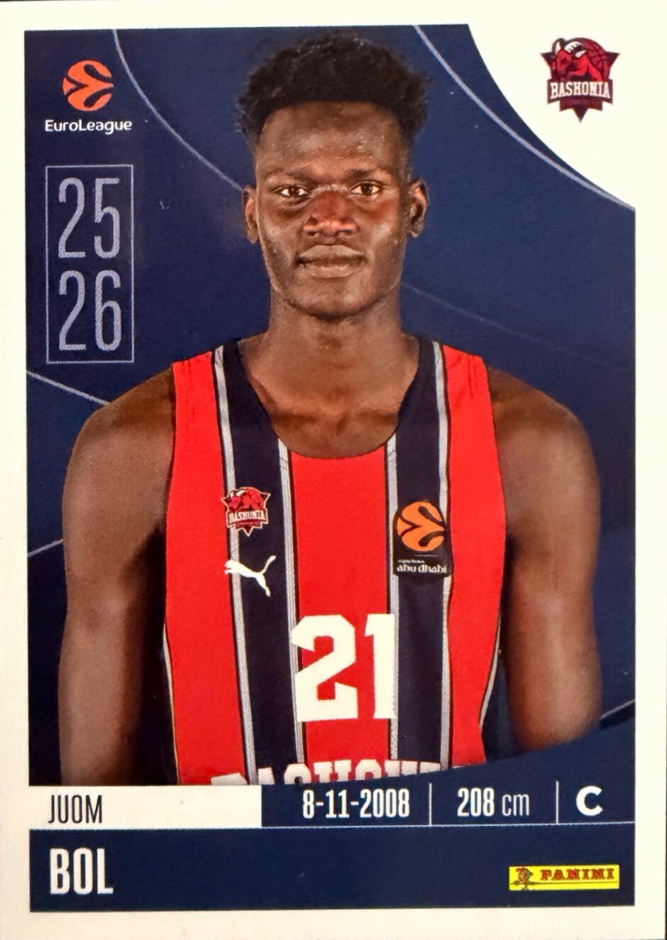 EuroLeague 2025/26 Panini - Scegli figurina da da 1 a 230