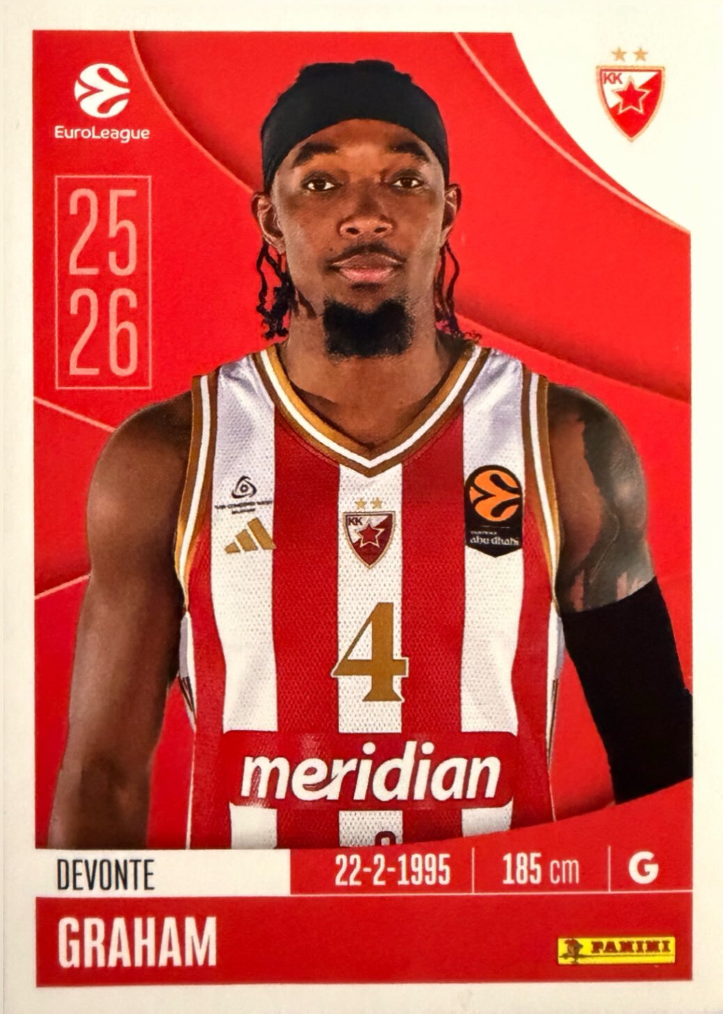 EuroLeague 2025/26 Panini - Scegli figurina da da 1 a 230