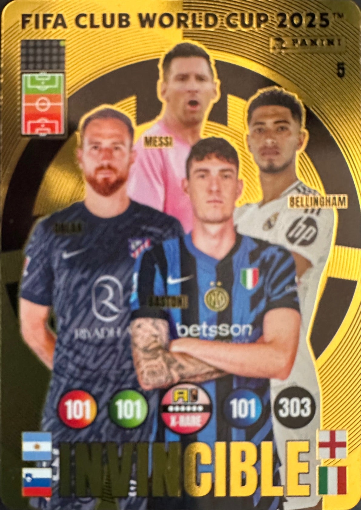 Adrenalyn XL Fifa Club World Cup 2025 mancolista - Scegli Carde Golden Baller Invincible
