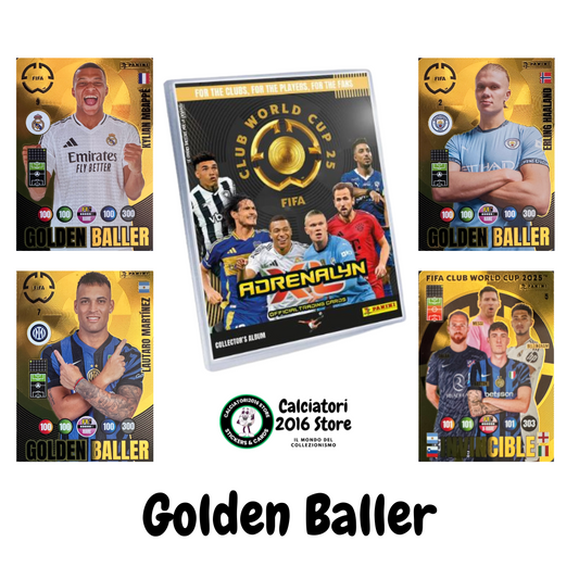 Adrenalyn XL Fifa Club World Cup 2025 mancolista - Scegli Carde Golden Baller Invincible