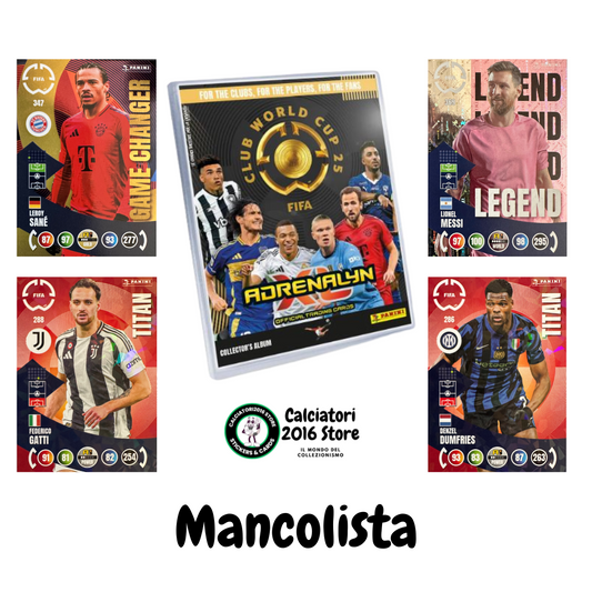 Adrenalyn XL Fifa Club World Cup 2025 mancolista - Scegli Card da 101 a 200