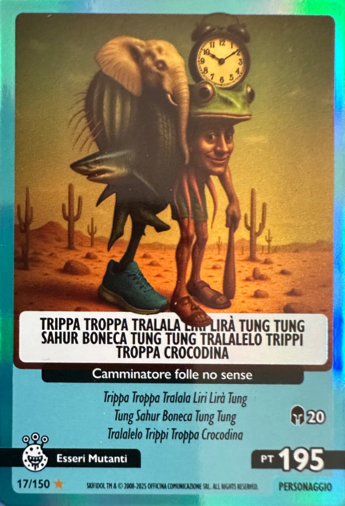 Skifidol Italian Brainrot Universo Psichedelico mancolista - Scegli Card da 1 a 100