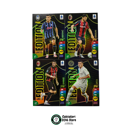 Calciatori Adrenalyn XL 2025/26 - Set completo 4 Limited Edition Premium