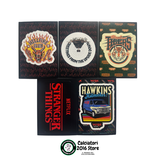 Stranger Things Panini Netflix 2025 - Set 5 Maxi Adesivi Tin Box