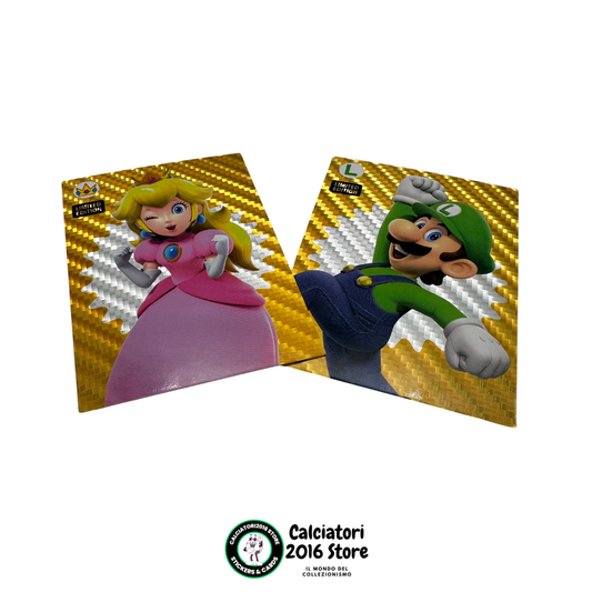 Super Mario Panini 2025 -  2 Limited Edition Ecoblister Luigi Peach