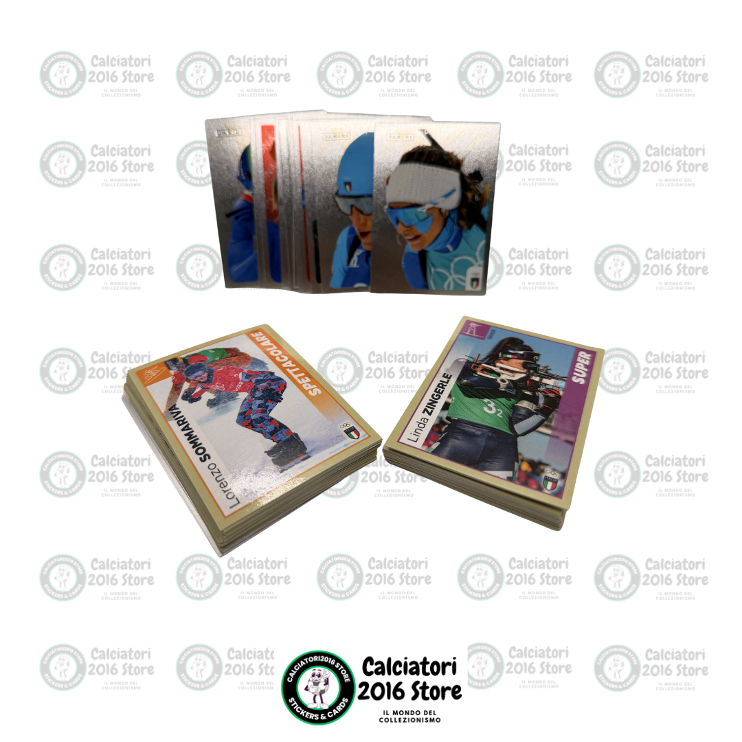 Italia in Pista 2026 Panini - Lotto 105 figurine + 14 card diverse