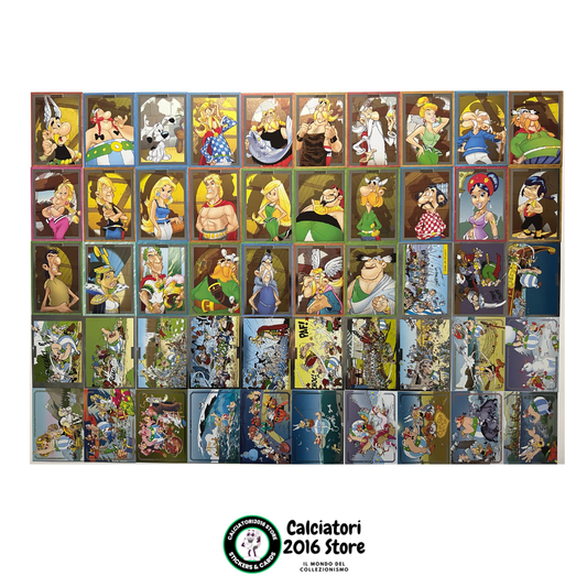 Asterix Sine Tempore Panini - Set completo 50 card Parallel Silver Foil