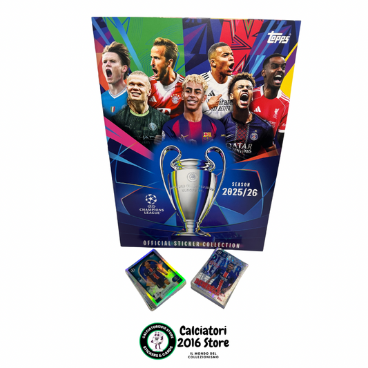 Champions League 2025/26 Topps - Album  + lotto 100 figurine doverse