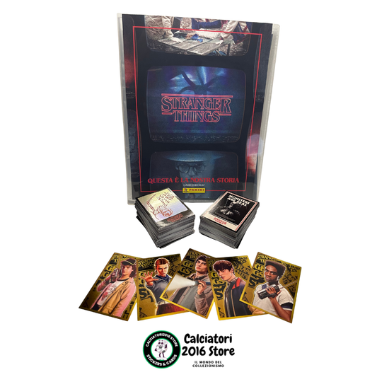 Stranger Things Panini Trading Card - Raccoglitore + Set Completo 190 Card + 5 Limited