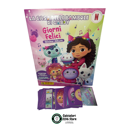 Panini Gabby’s Dollhouse - Album + Lotto 100 figurine diverse