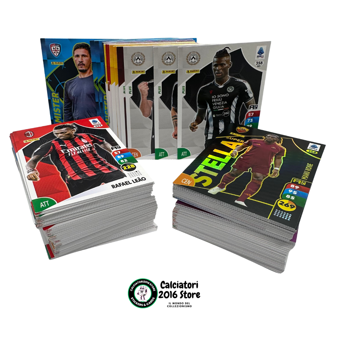 Panini Adrenalyn XL Calciatori 2025-26 lotto 200 card diverse (20 PLUS)