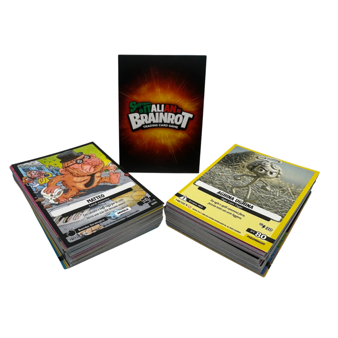 Skifidol Italian Brainrot Anomalia Galattica Serie Gamma - Lotto 90 card comuni diverse