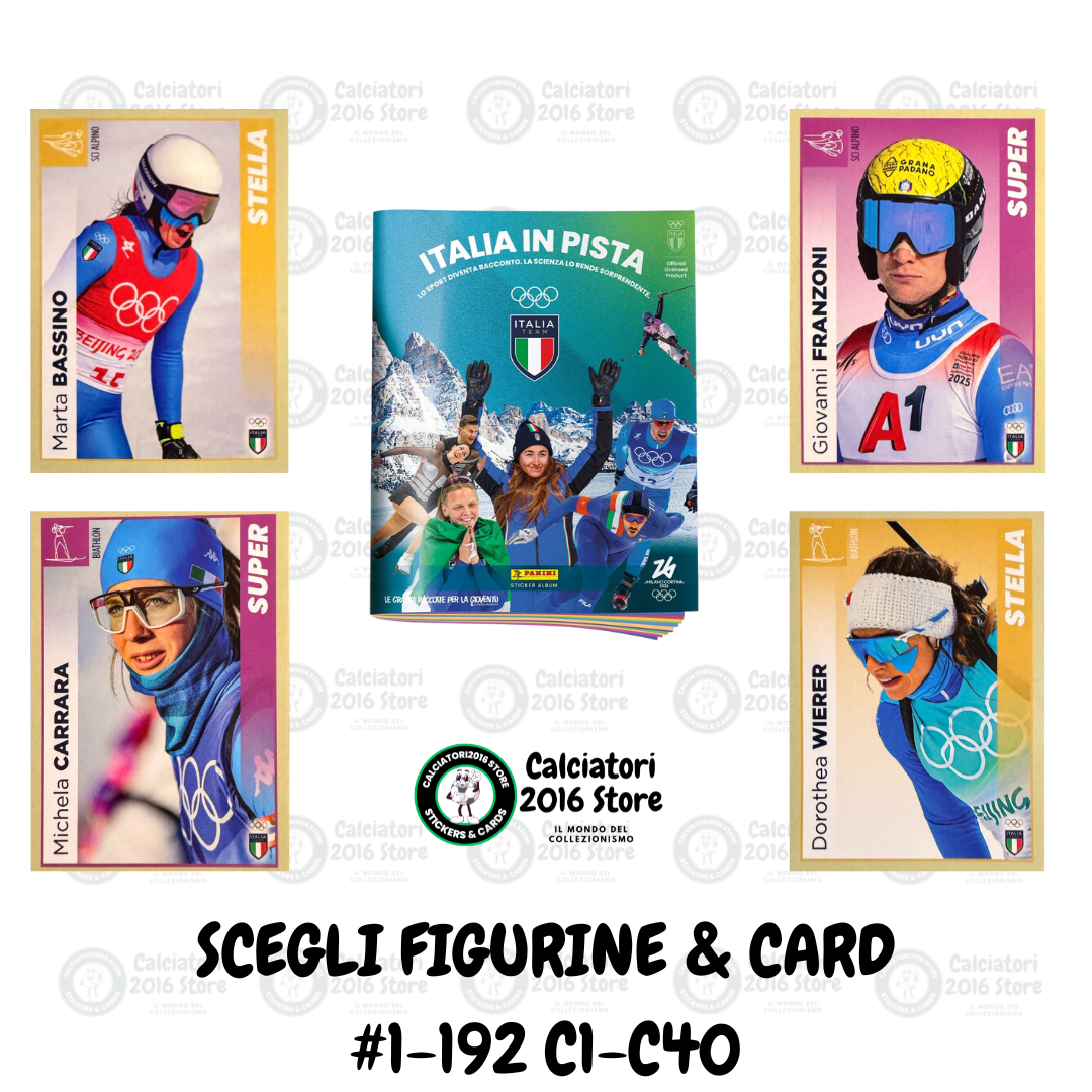 Italia in Pista 2026 - Scegli figurine e card 1-192 C1-C40