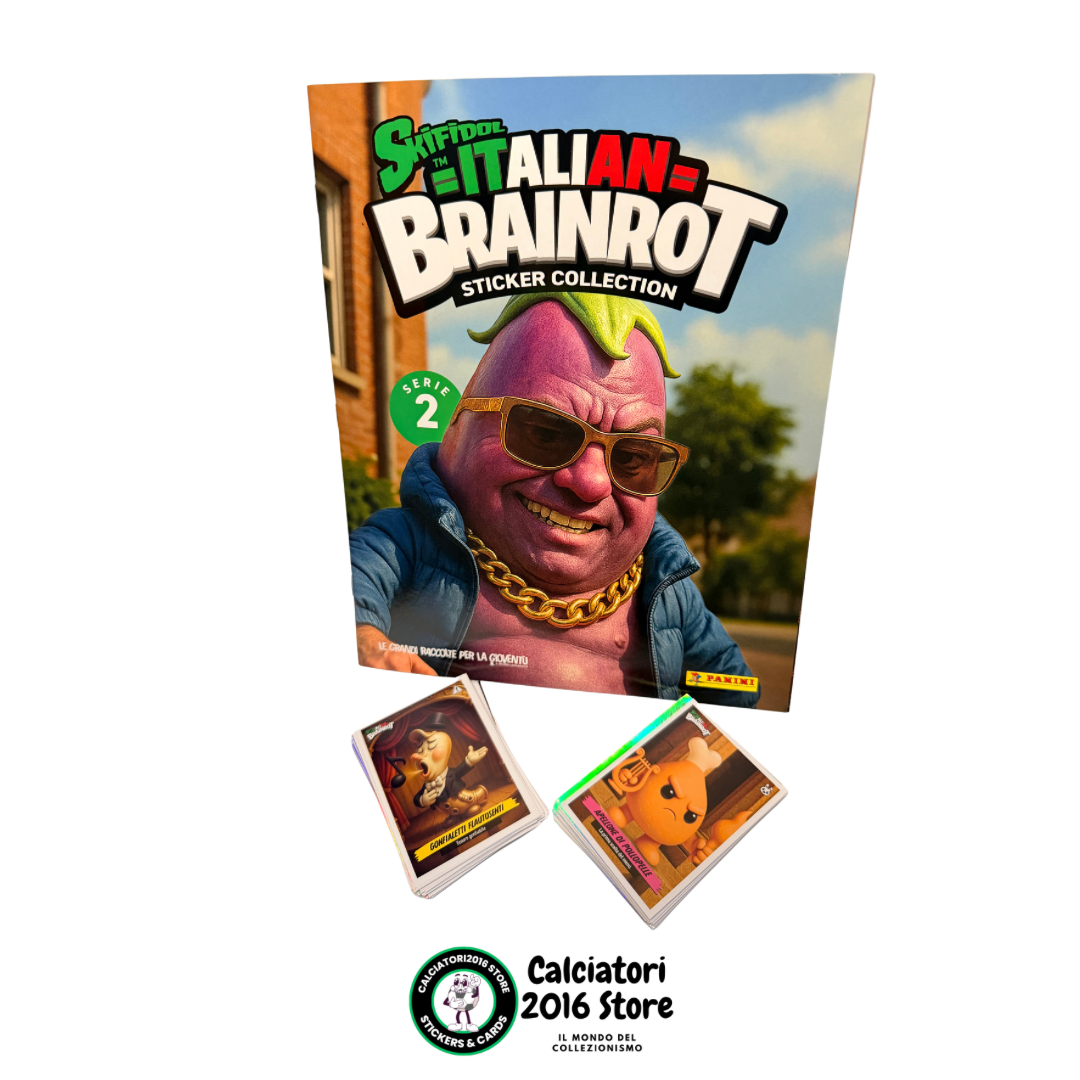 Italian Brainrot Serie 2 Panini - Album + lotto 90 figurine diverse