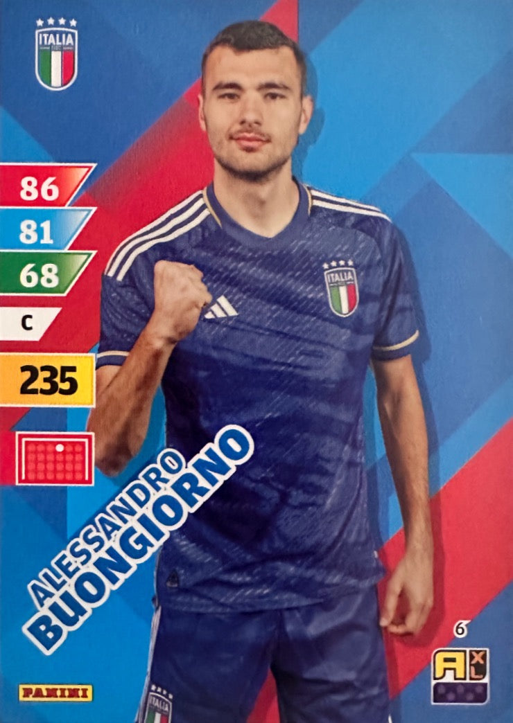 Adrenalyn XL Azzurri 2024- Scegli Card Da 1 a 54