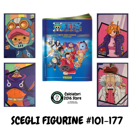 One Piece Panini Figurine Rotta verso Egghead 101-177 - Scegli Figurina
