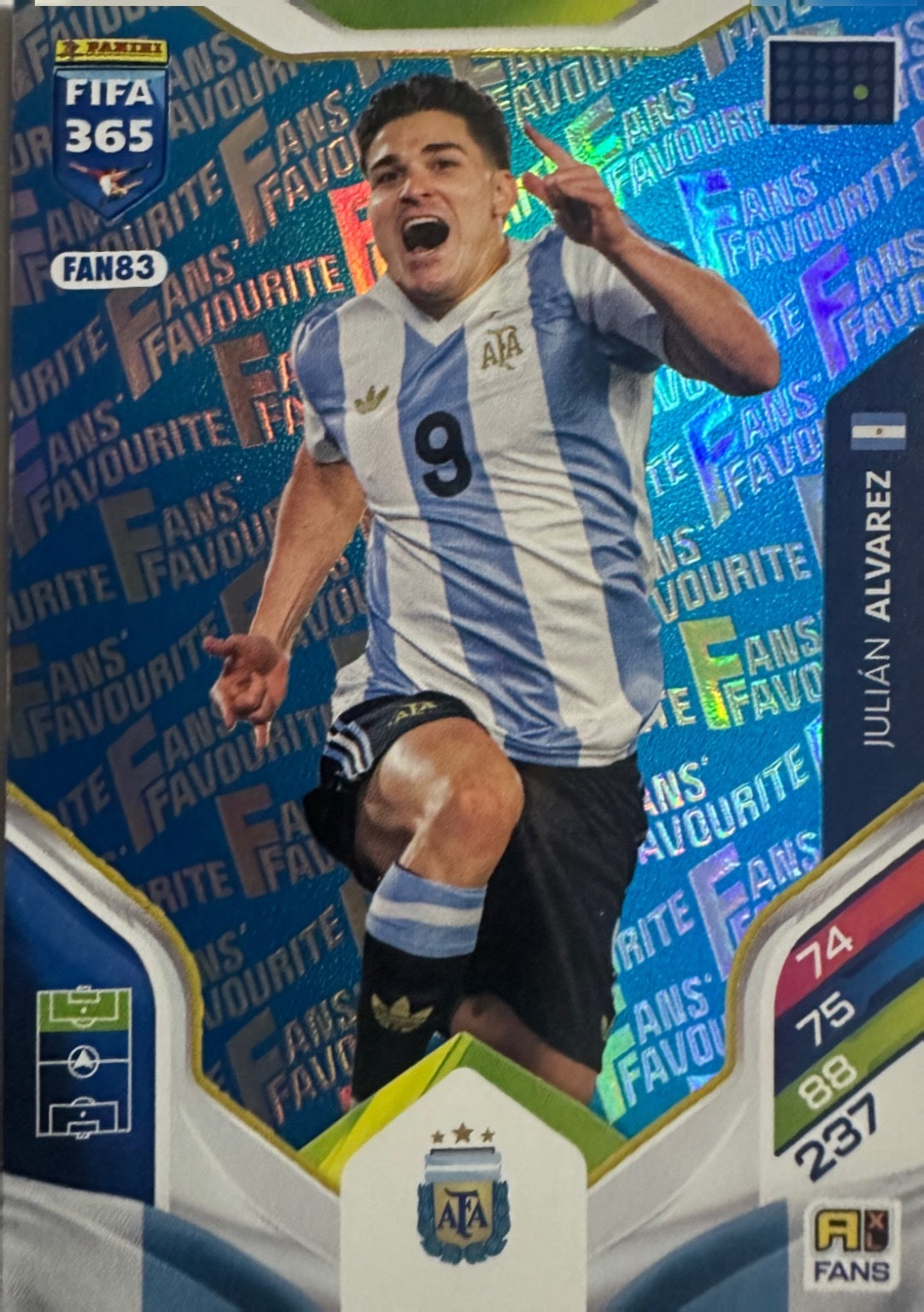 Panini Adrenalyn XL FIFA 365 2026 - Card Parallel Blue a scelta