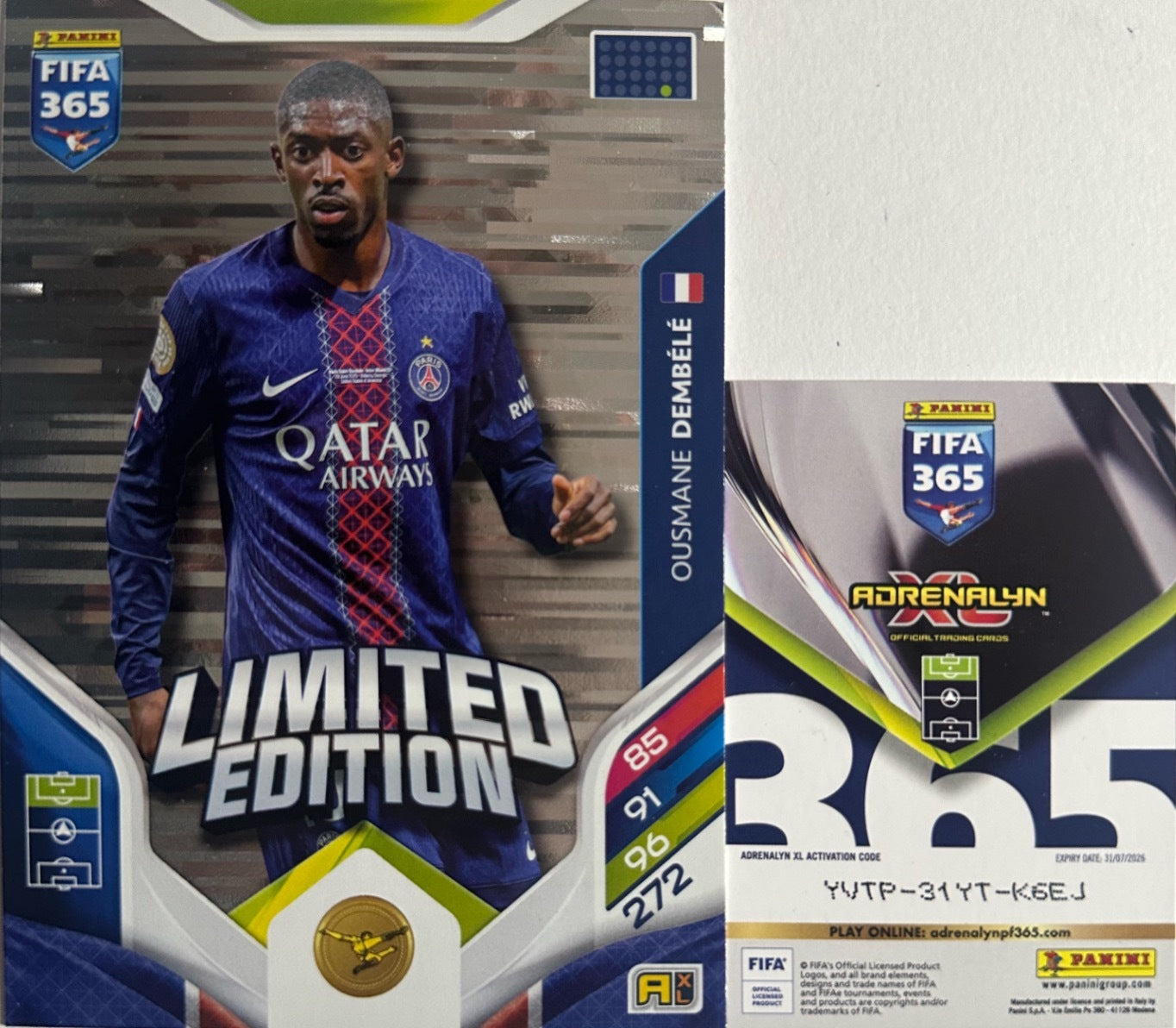 Panini Adrenalyn XL FIFA 365 2026 - Limited Momentum Premium Gold XXL a scelta