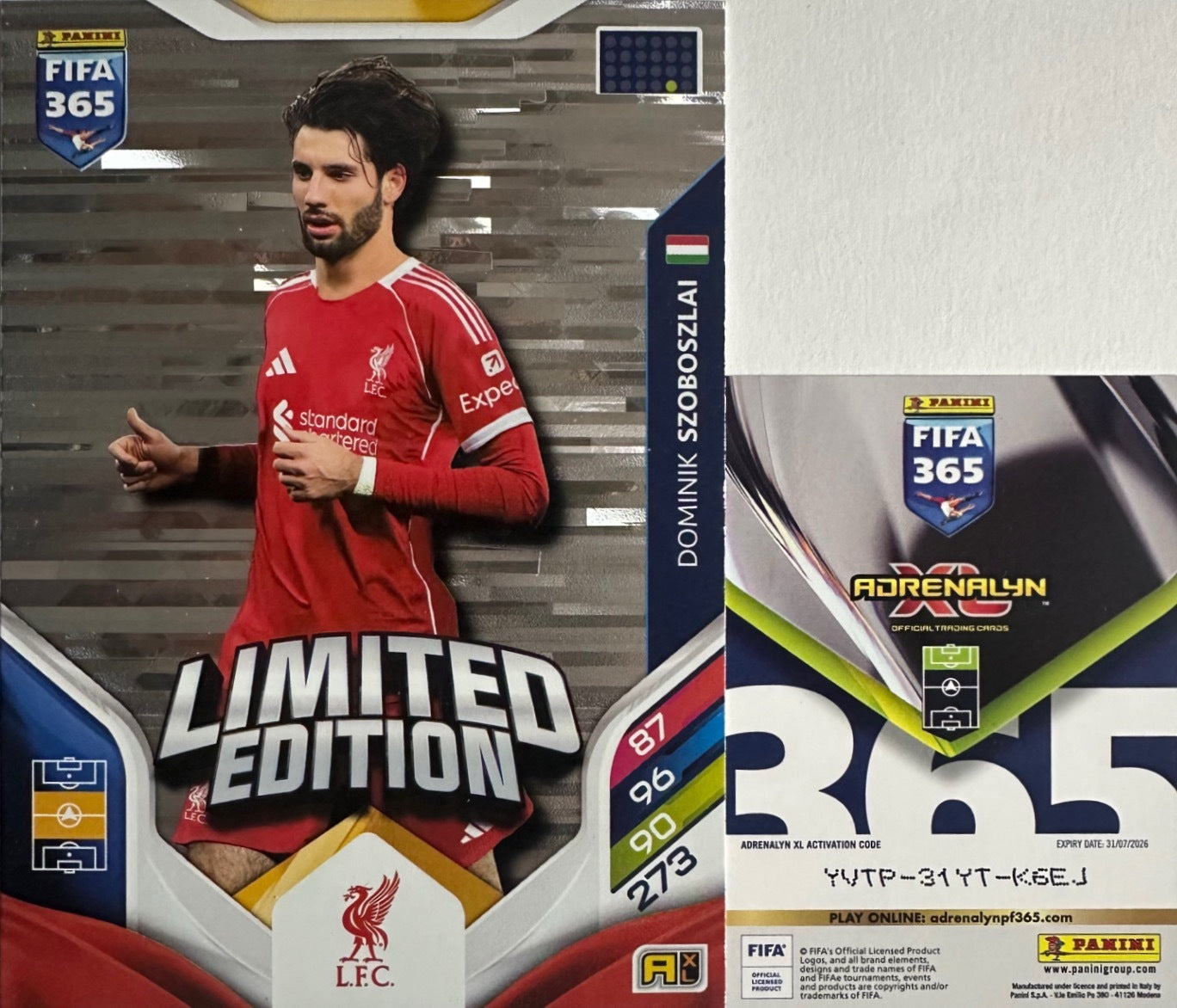 Panini Adrenalyn XL FIFA 365 2026 - Limited Momentum Premium Gold XXL a scelta