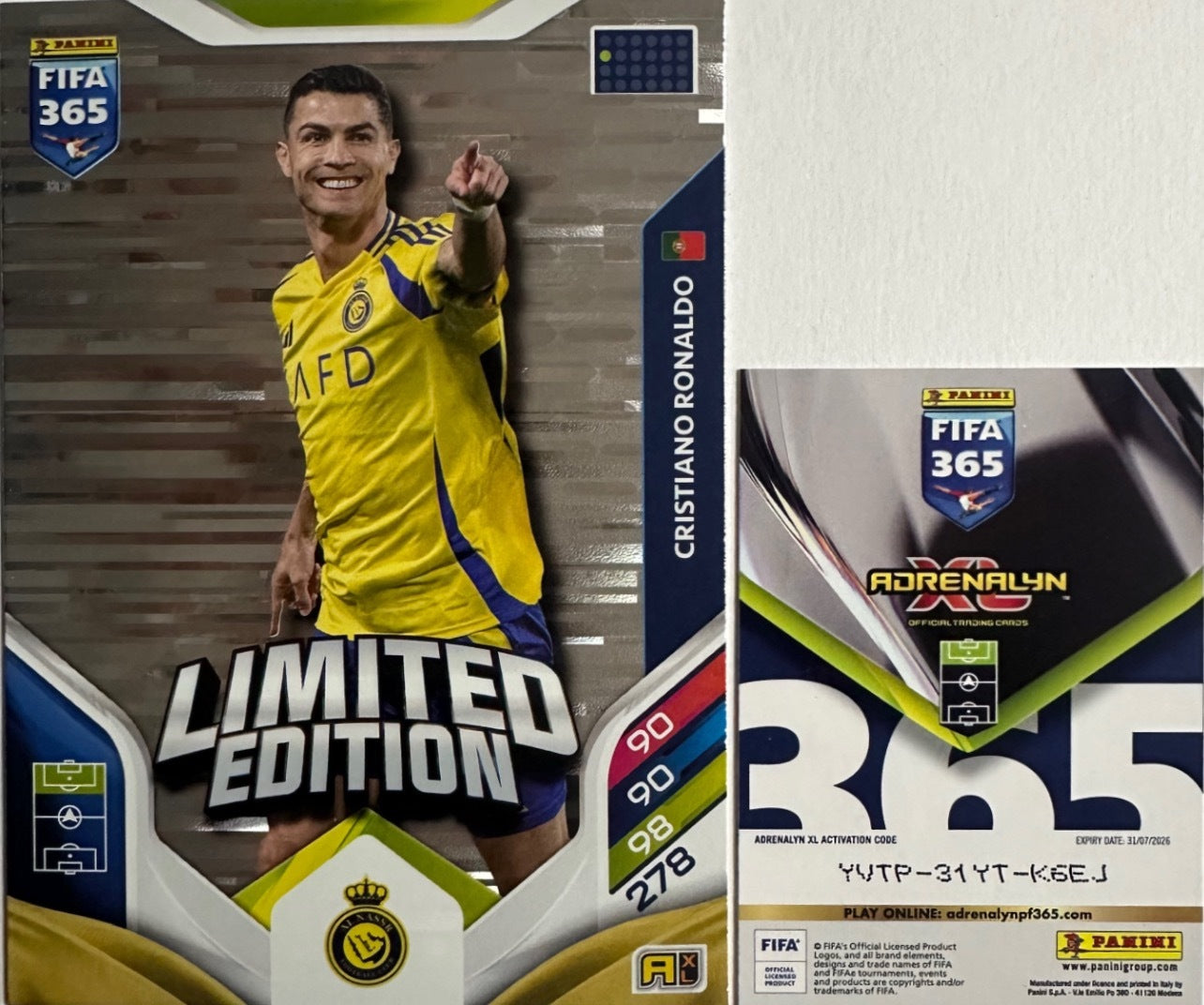 Panini Adrenalyn XL FIFA 365 2026 - Limited Momentum Premium Gold XXL a scelta