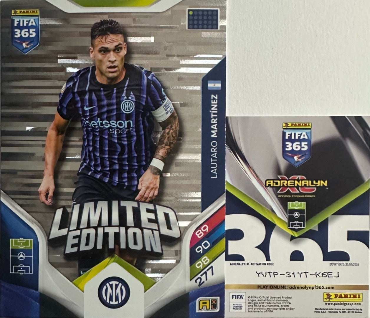 Panini Adrenalyn XL FIFA 365 2026 - Limited Momentum Premium Gold XXL a scelta