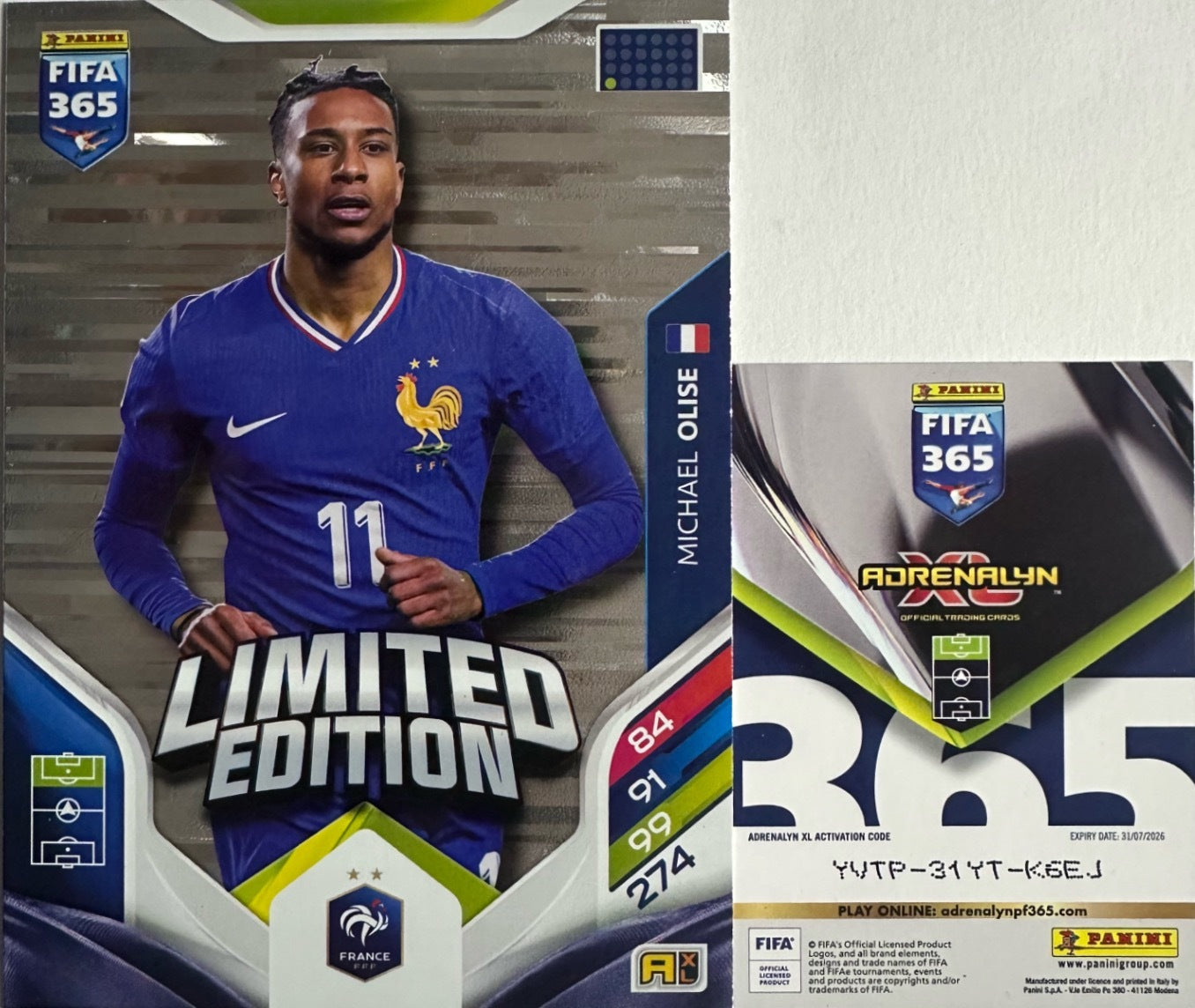 Panini Adrenalyn XL FIFA 365 2026 - Limited Momentum Premium Gold XXL a scelta