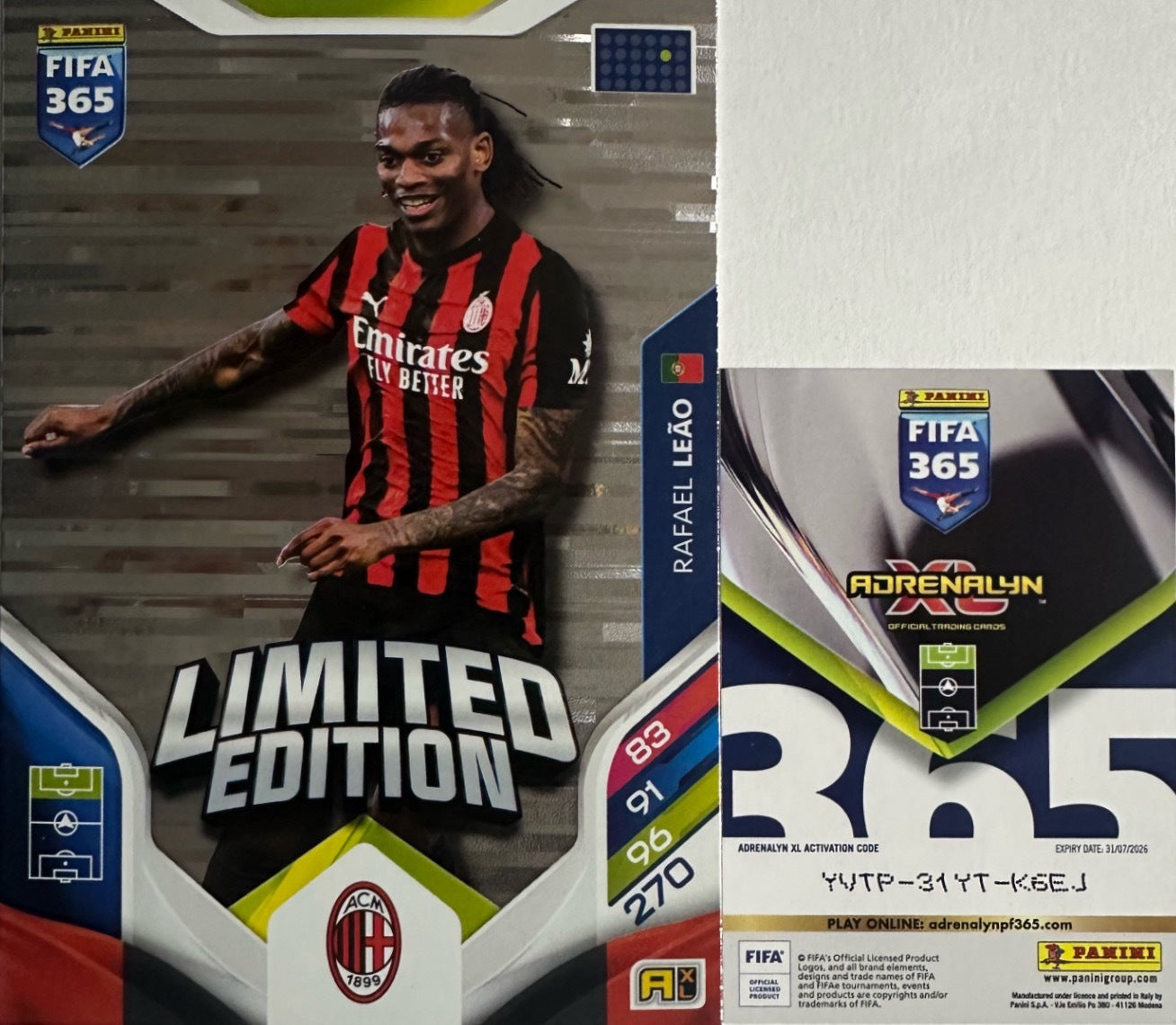 Panini Adrenalyn XL FIFA 365 2026 - Limited Momentum Premium Gold XXL a scelta