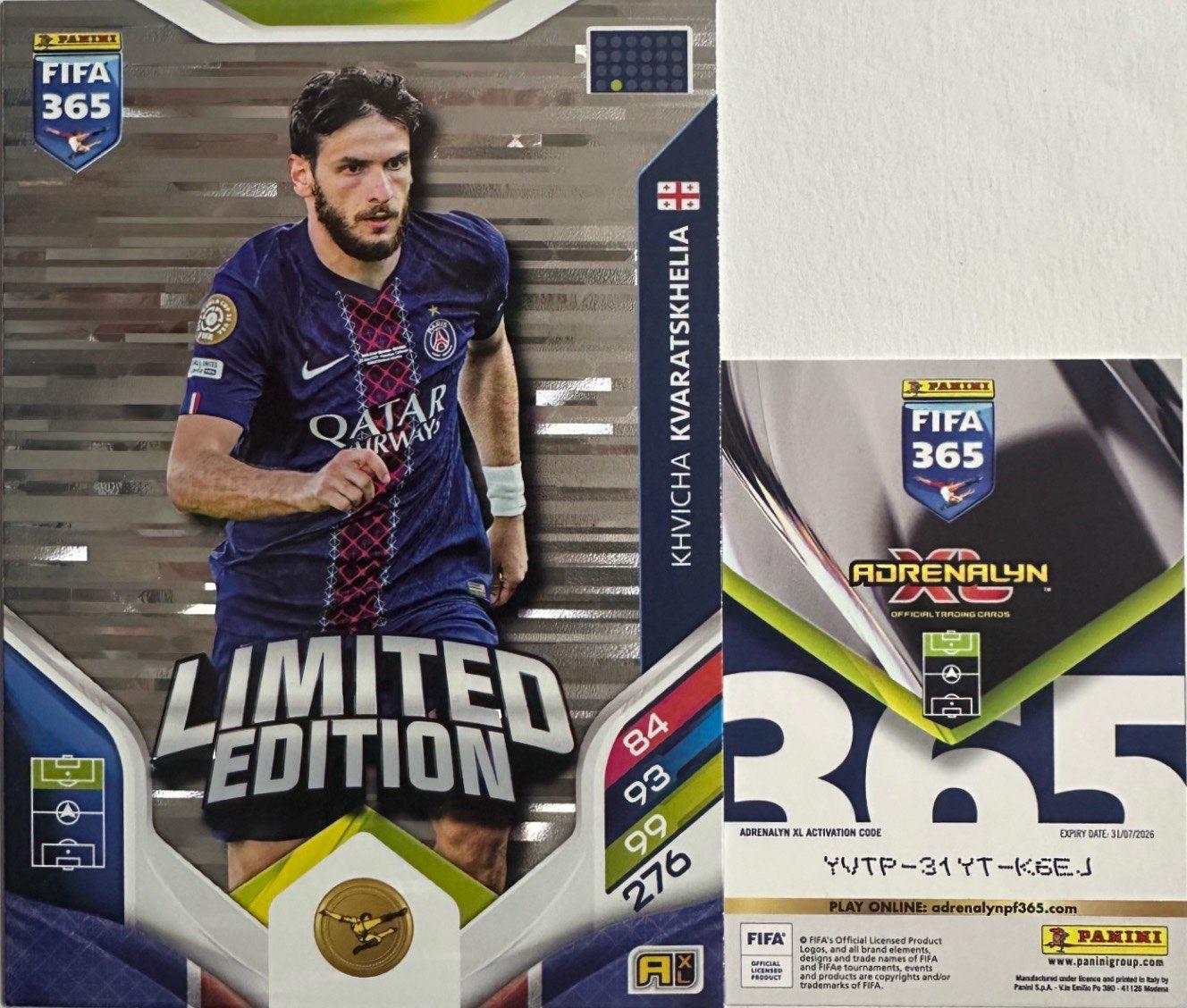 Panini Adrenalyn XL FIFA 365 2026 - Limited Momentum Premium Gold XXL a scelta