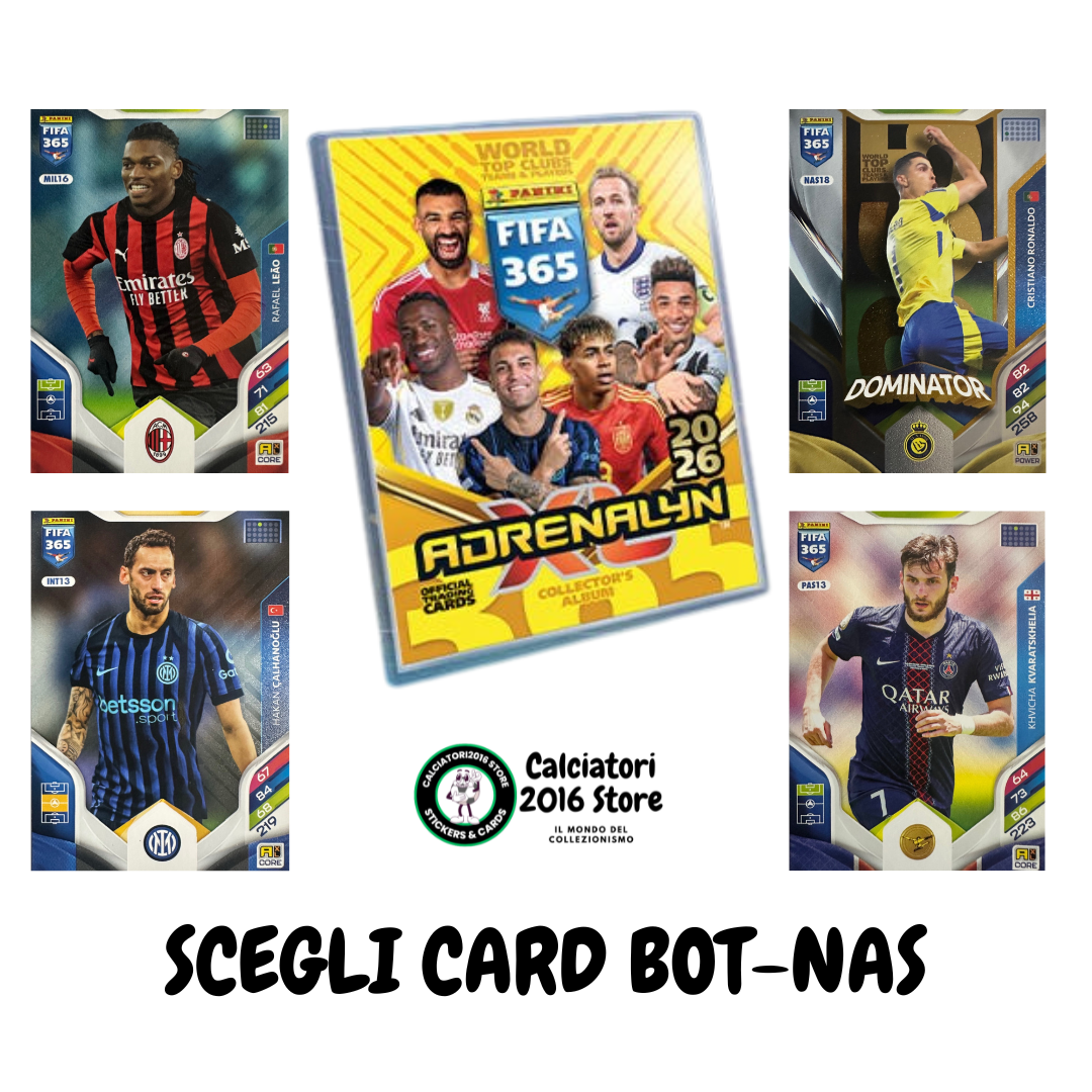 Panini Adrenalyn XL FIFA 365 2026 - Card Base Titan a scelta BOT-NAS