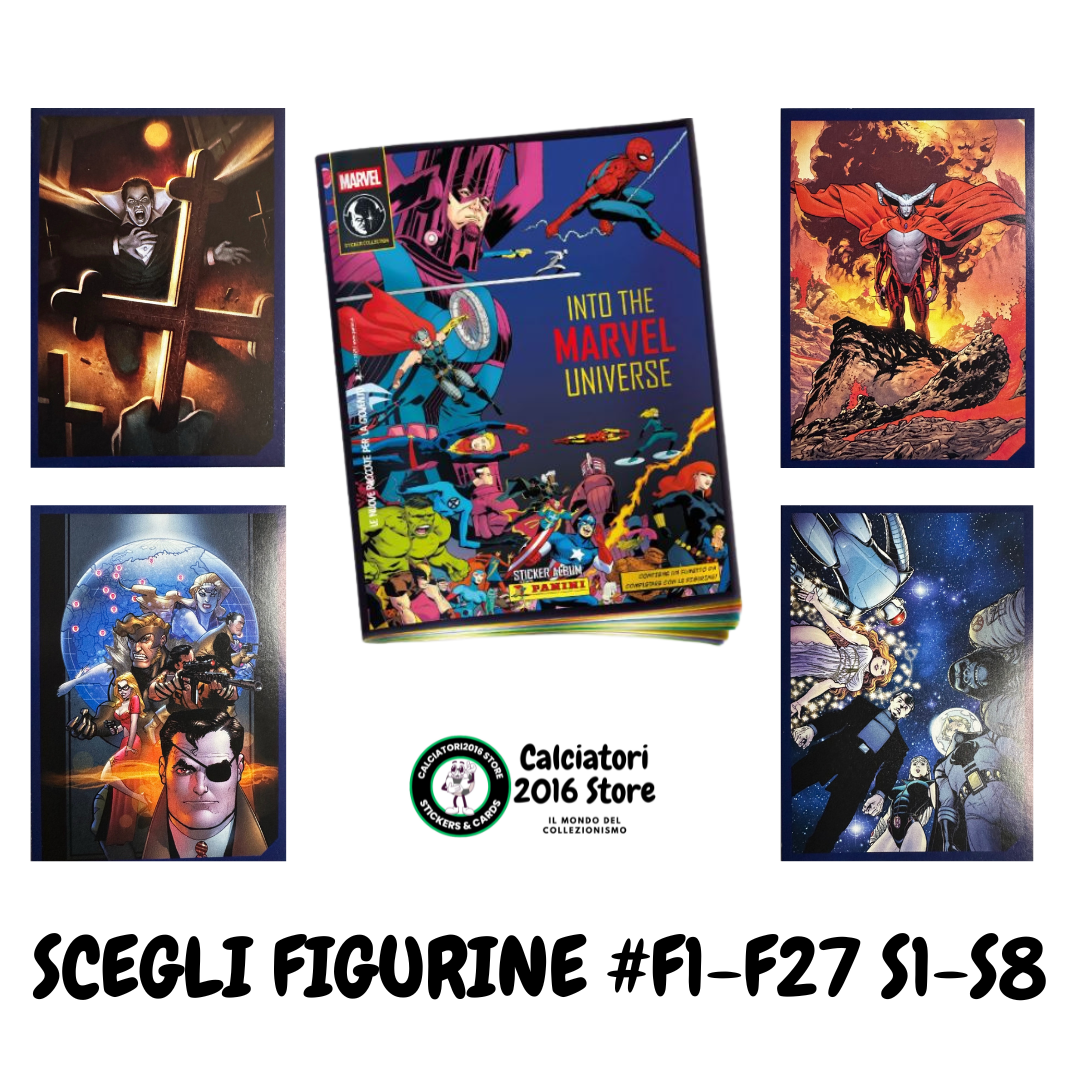 Panini Into the Marvel Universe 2025 - Figurine a Scelta F1-F27 S1-S8
