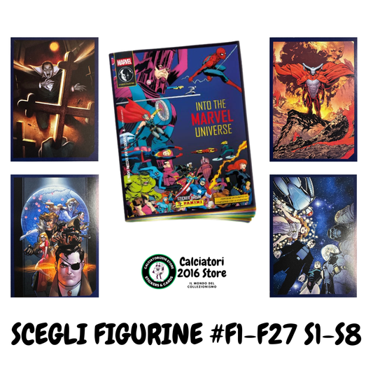 Panini Into the Marvel Universe 2025 - Figurine a Scelta F1-F27 S1-S8