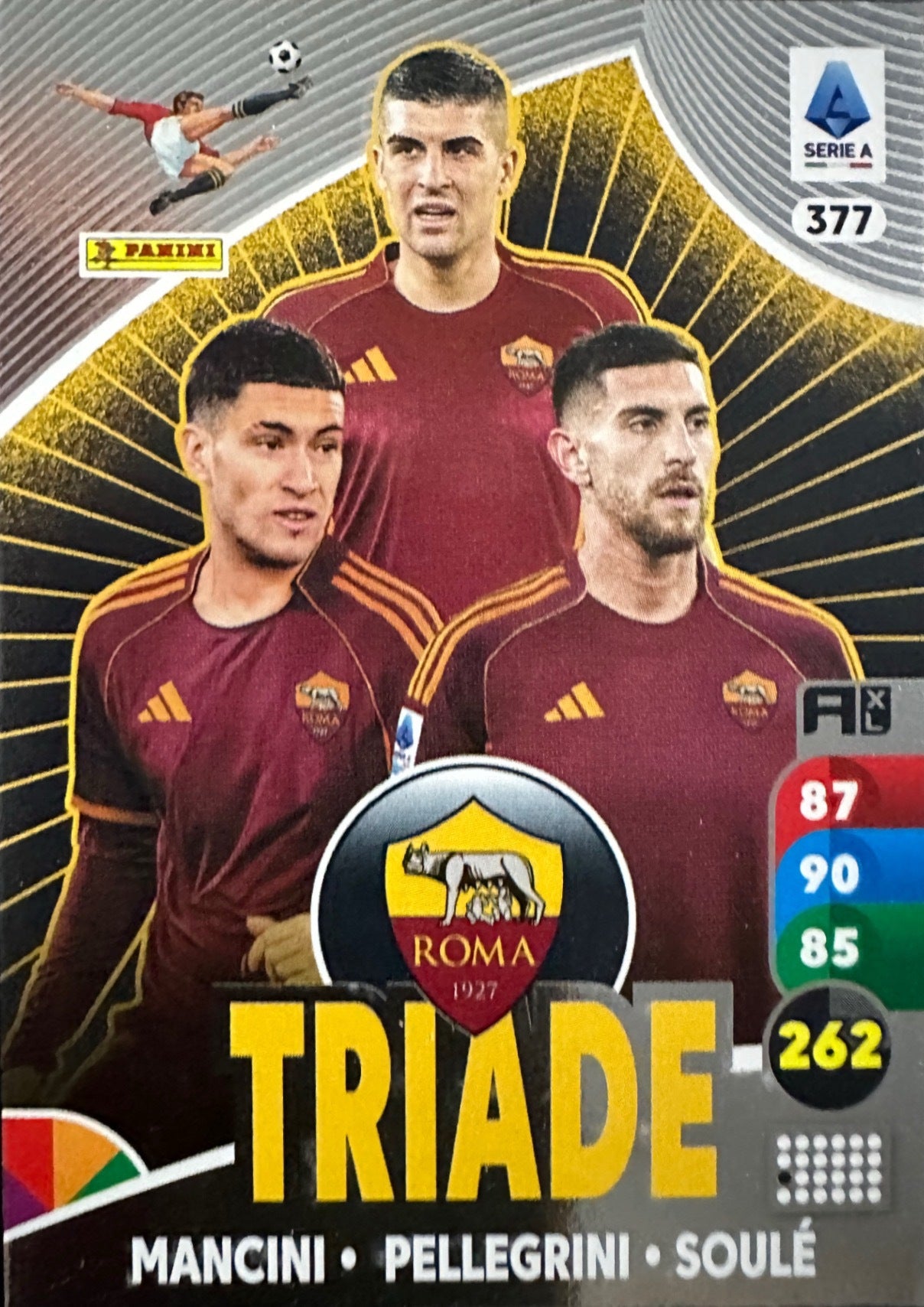 Panini Calciatori Adrenalyn XL 2025-26 card triade/diamante a scelta N. 301-400