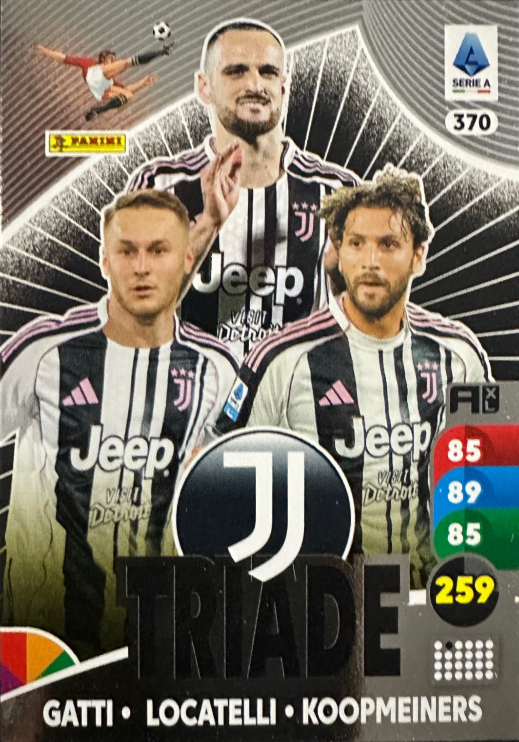 Panini Calciatori Adrenalyn XL 2025-26 card triade/diamante a scelta N. 301-400