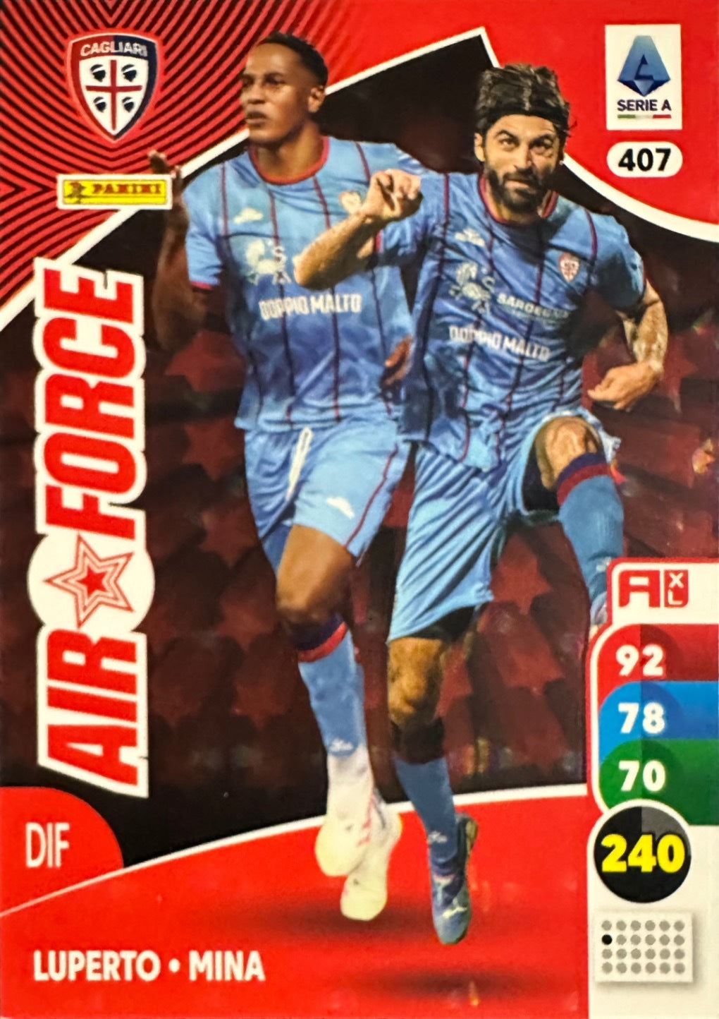 Panini Calciatori Adrenalyn XL 2025-26 card Air Force/Influencer/Impatto/Stella N. 401-478