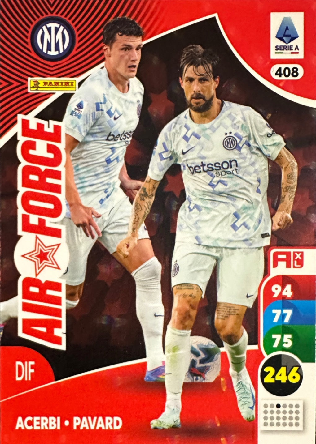 Panini Calciatori Adrenalyn XL 2025-26 card Air Force/Influencer/Impatto/Stella N. 401-478