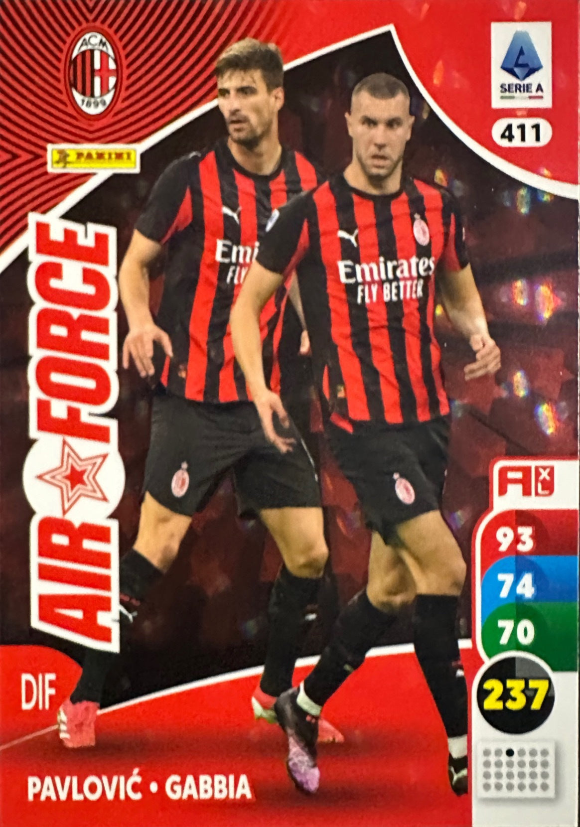 Panini Calciatori Adrenalyn XL 2025-26 card Air Force/Influencer/Impatto/Stella N. 401-478
