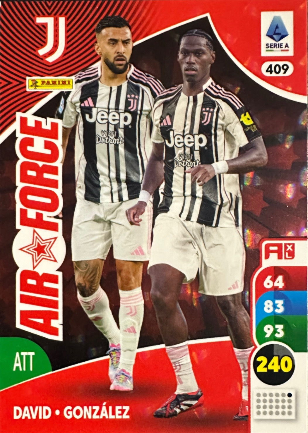Panini Calciatori Adrenalyn XL 2025-26 card Air Force/Influencer/Impatto/Stella N. 401-478