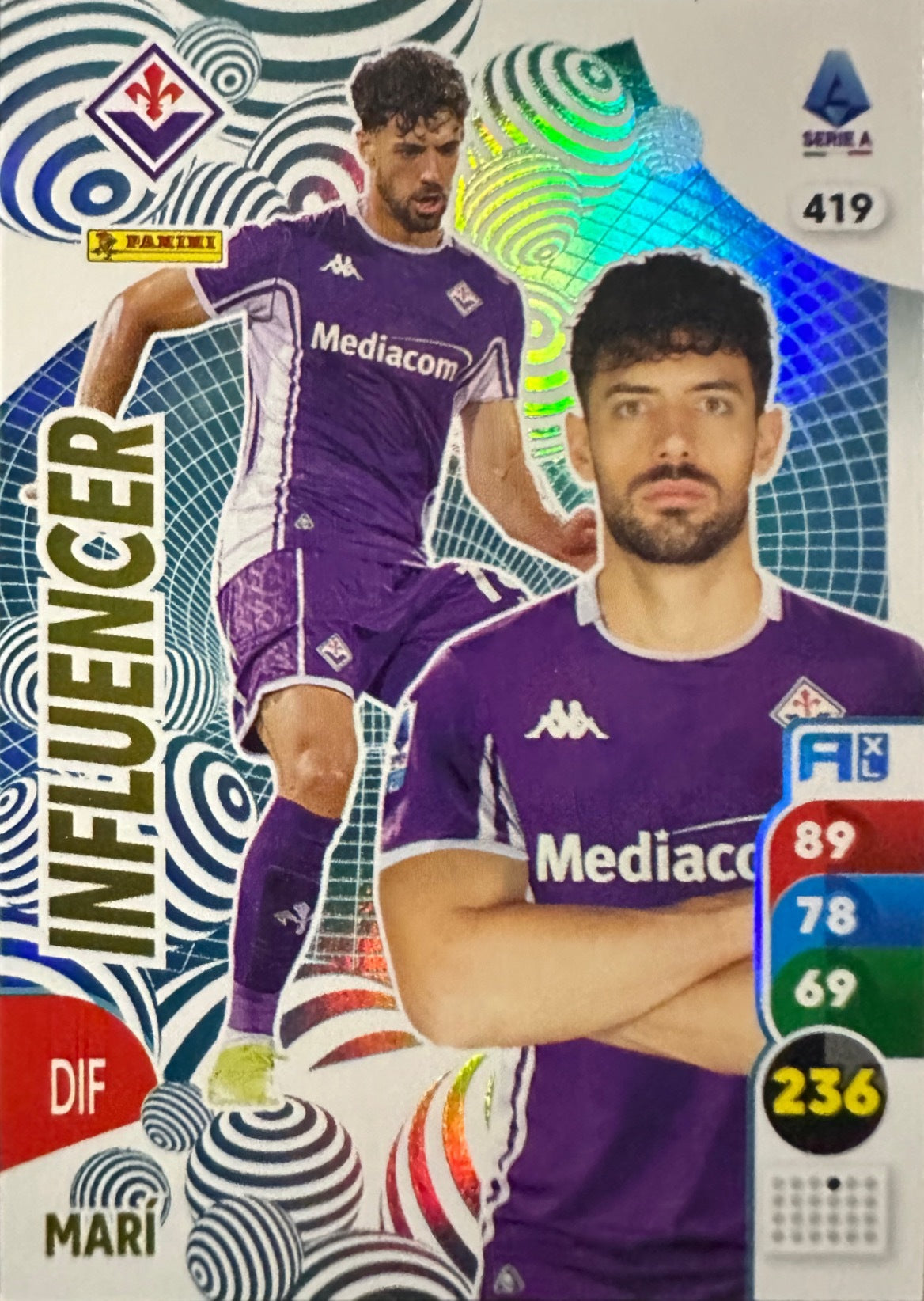 Panini Calciatori Adrenalyn XL 2025-26 card Air Force/Influencer/Impatto/Stella N. 401-478