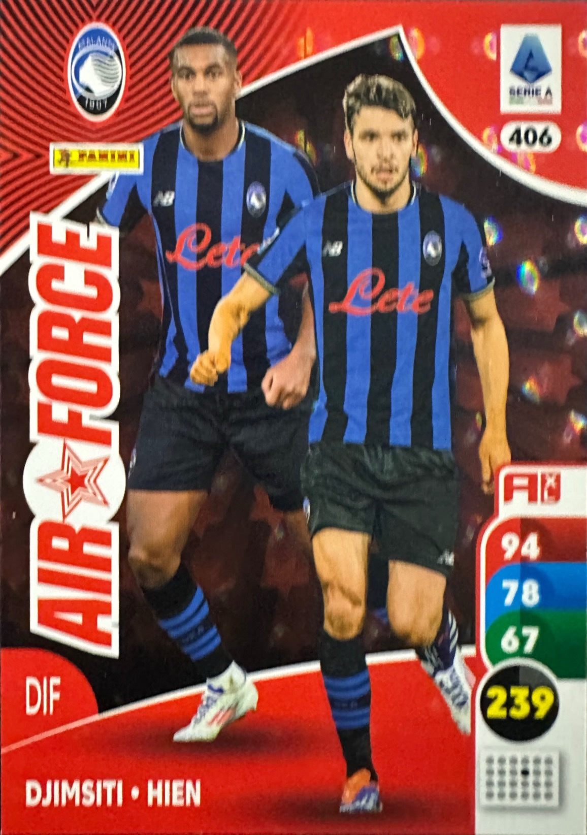 Panini Calciatori Adrenalyn XL 2025-26 card Air Force/Influencer/Impatto/Stella N. 401-478
