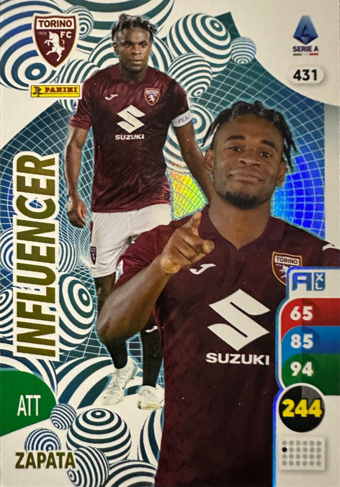 Panini Calciatori Adrenalyn XL 2025-26 card Air Force/Influencer/Impatto/Stella N. 401-478