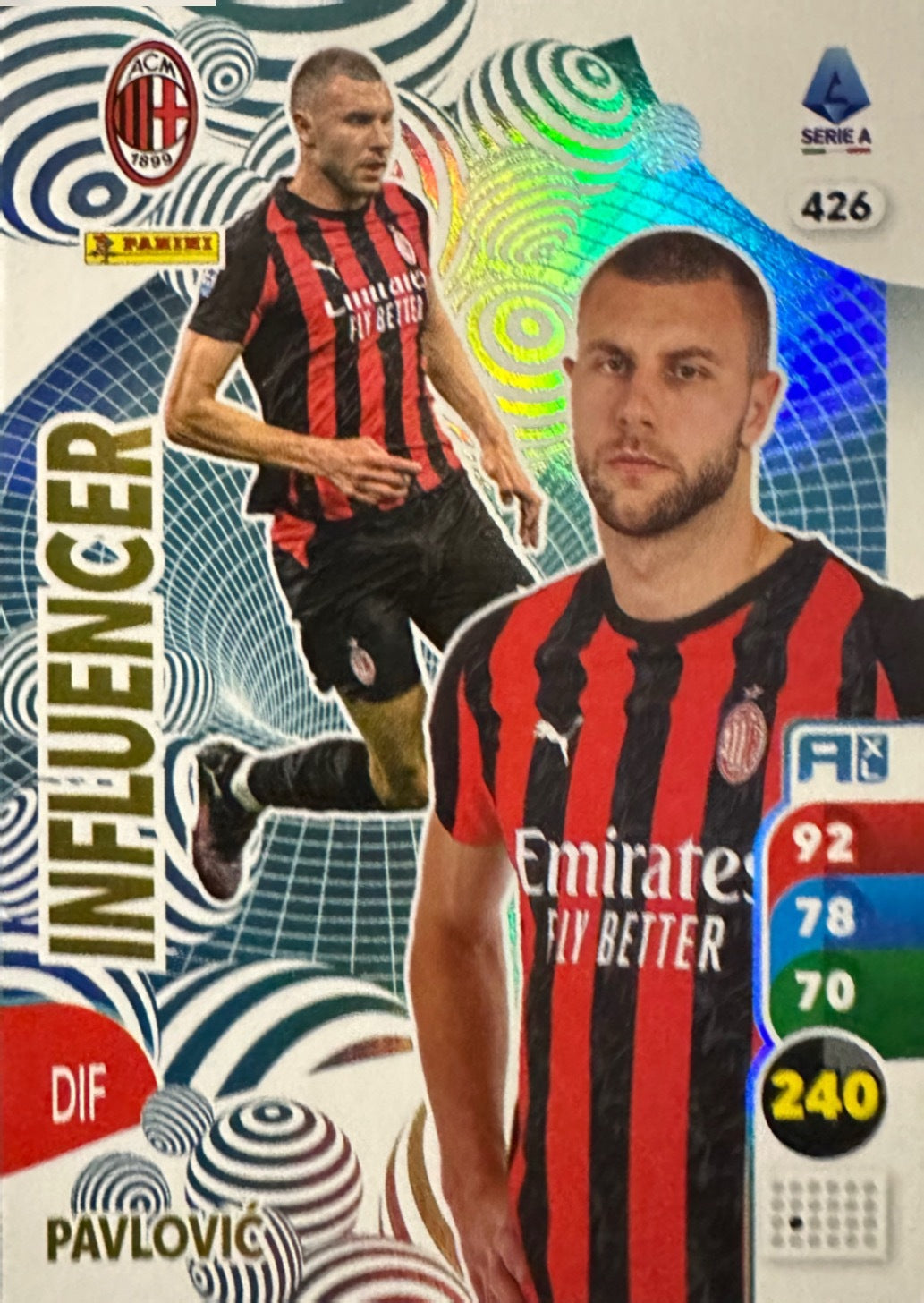 Panini Calciatori Adrenalyn XL 2025-26 card Air Force/Influencer/Impatto/Stella N. 401-478