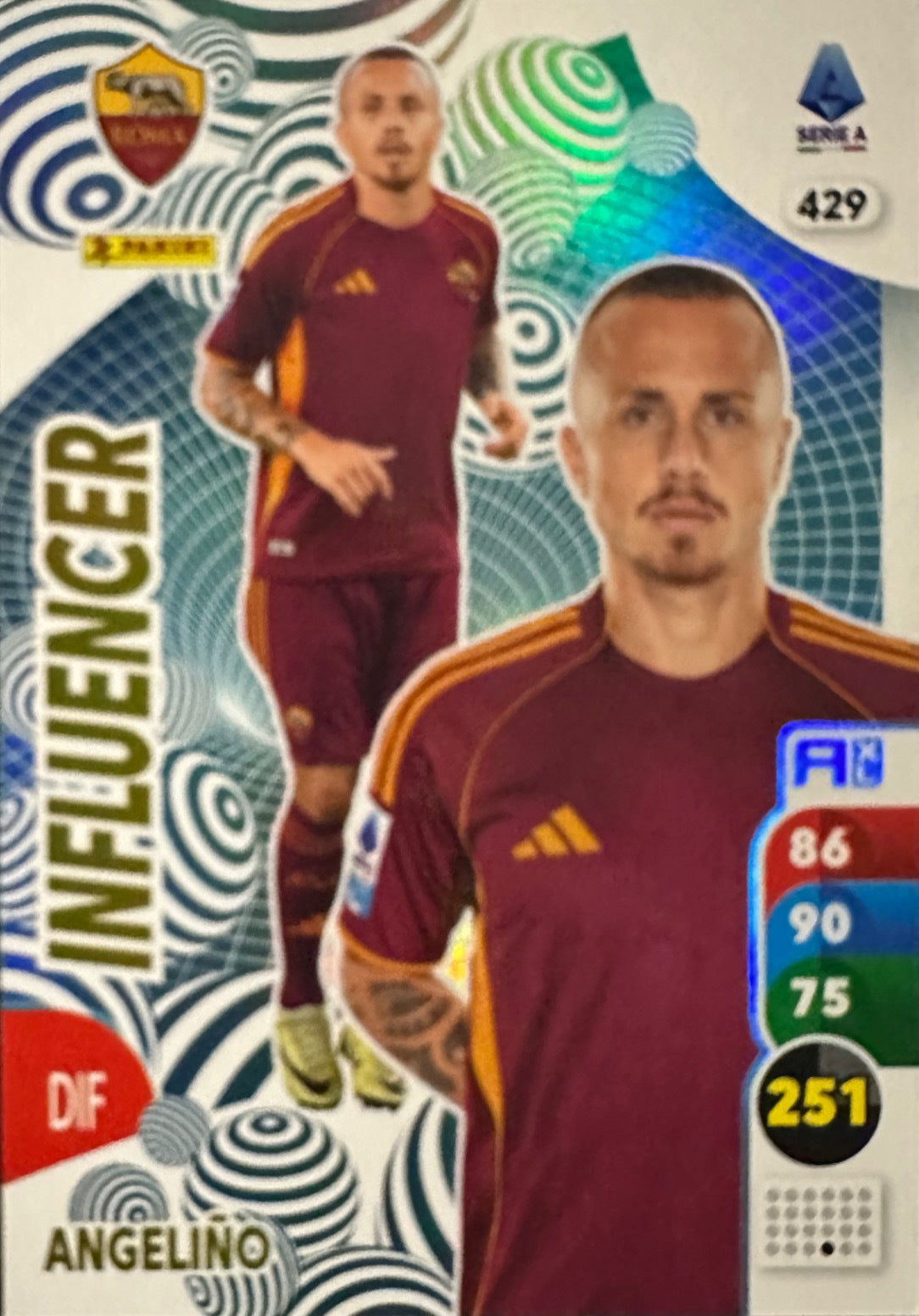 Panini Calciatori Adrenalyn XL 2025-26 card Air Force/Influencer/Impatto/Stella N. 401-478