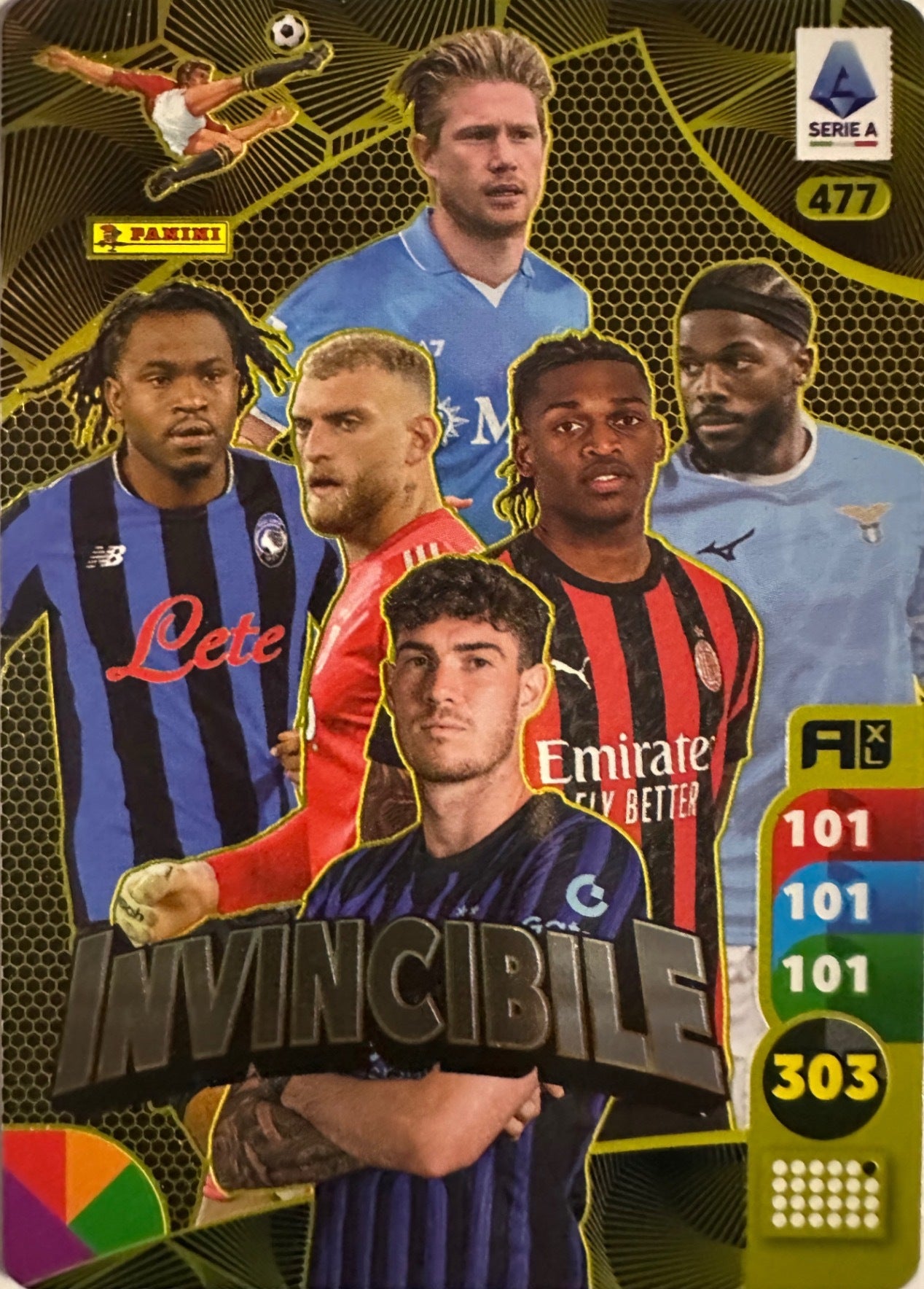 Panini Calciatori Adrenalyn XL 2025-26 card Golden Baller/Blindata/Invincibile/Campioni N. 468-477