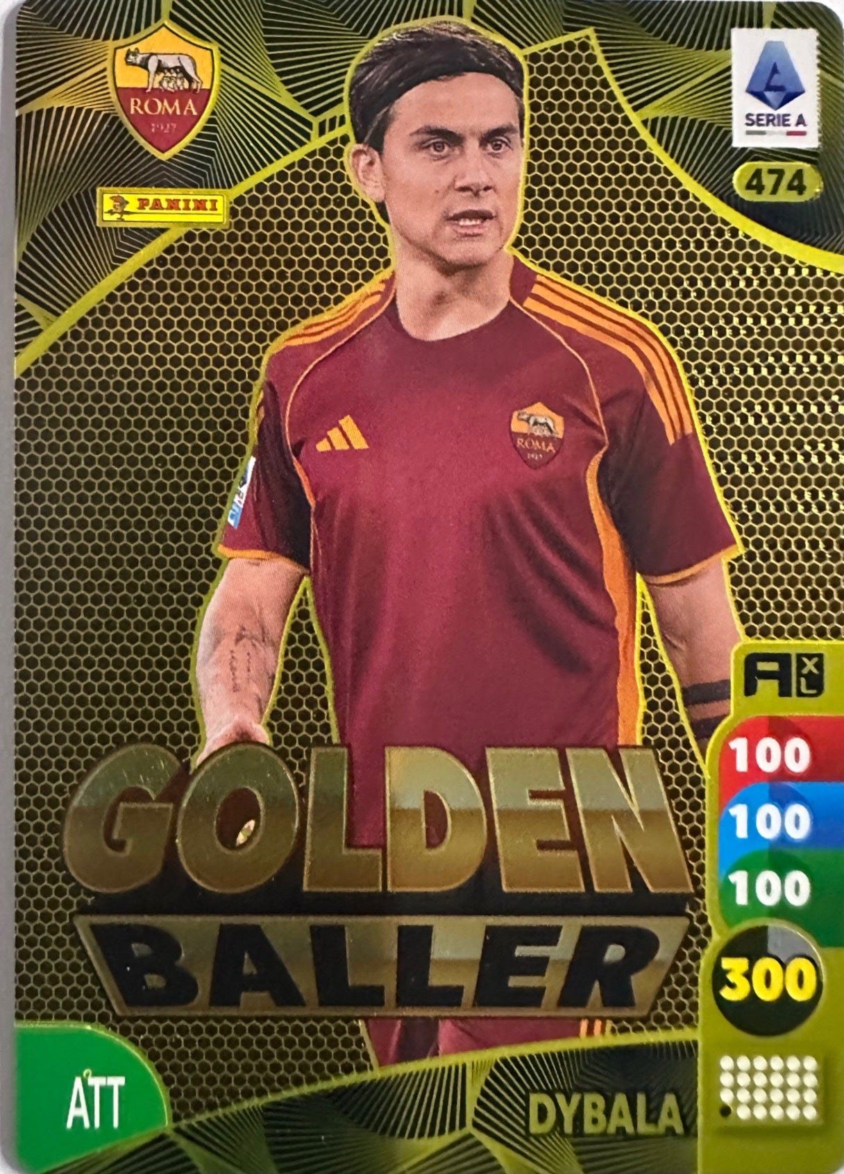 Panini Calciatori Adrenalyn XL 2025-26 card Golden Baller/Blindata/Invincibile/Campioni N. 468-477