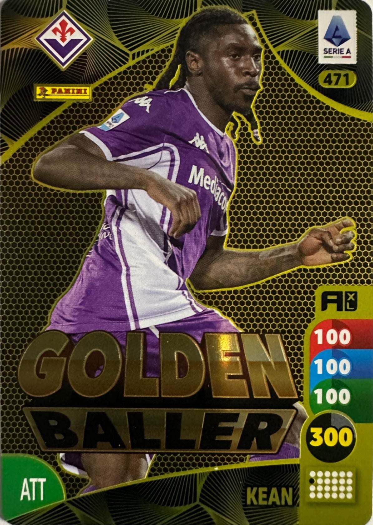 Panini Calciatori Adrenalyn XL 2025-26 card Golden Baller/Blindata/Invincibile/Campioni N. 468-477