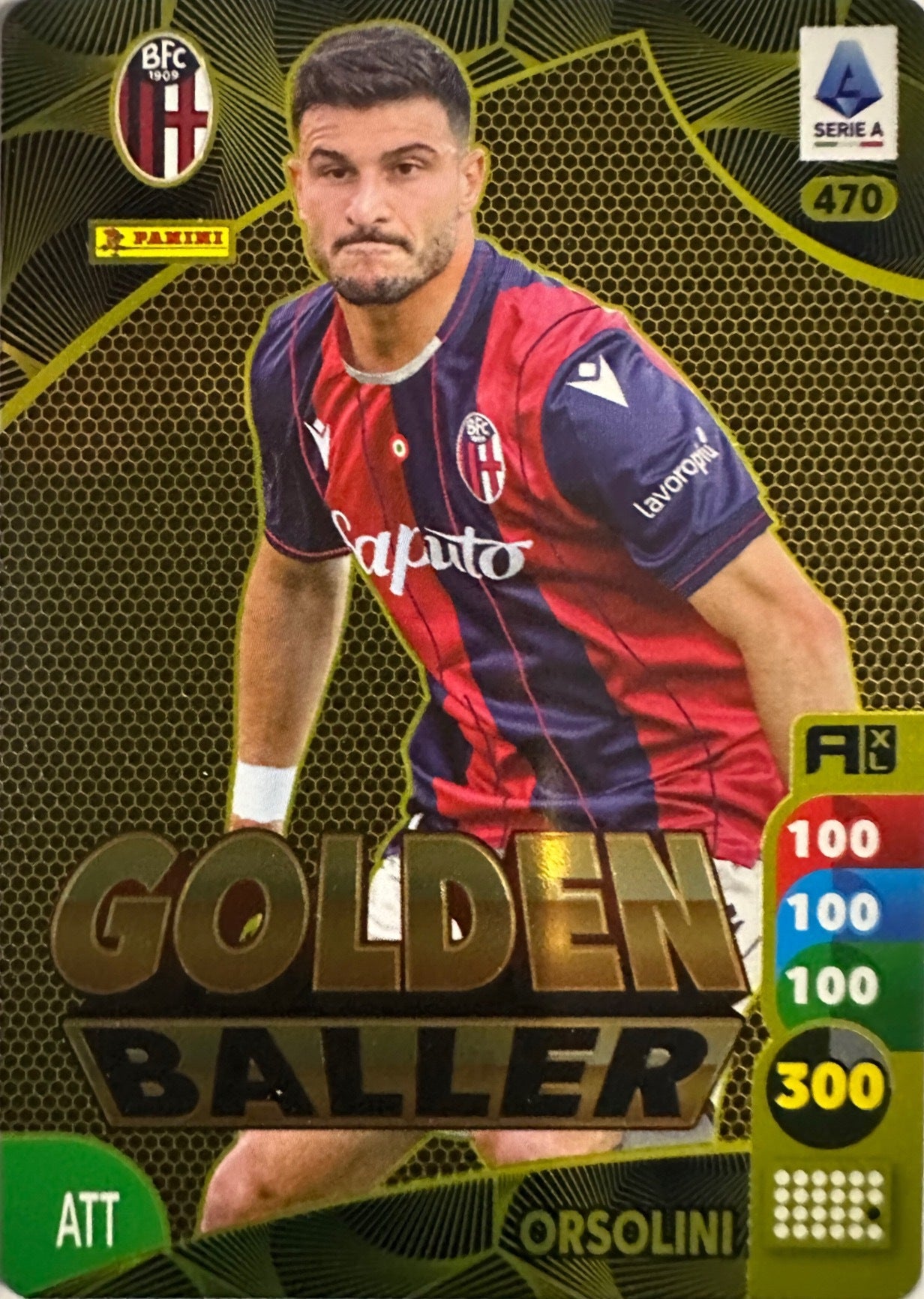 Panini Calciatori Adrenalyn XL 2025-26 card Golden Baller/Blindata/Invincibile/Campioni N. 468-477