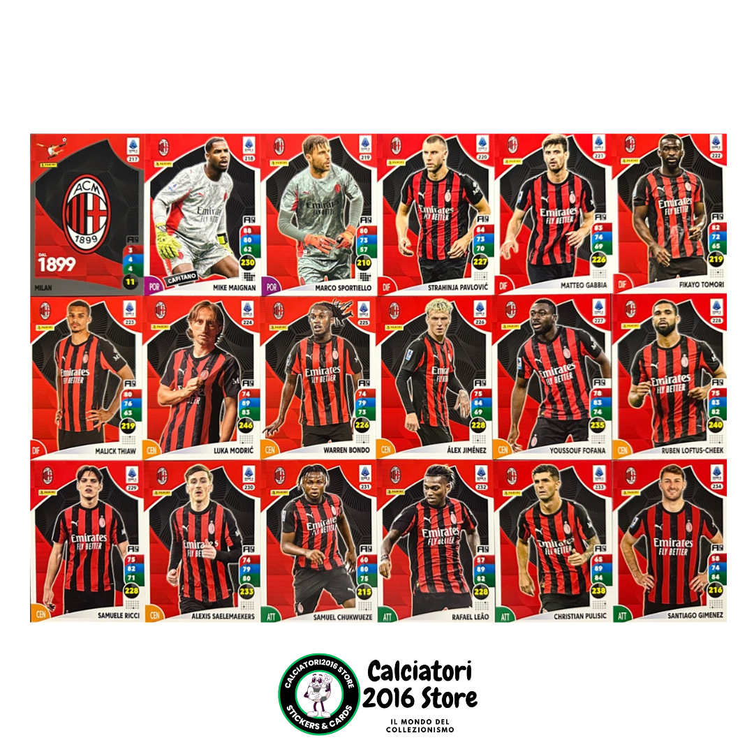 Panini Calciatori Adrenalyn XL 2025-26 card squadre complete a scelta