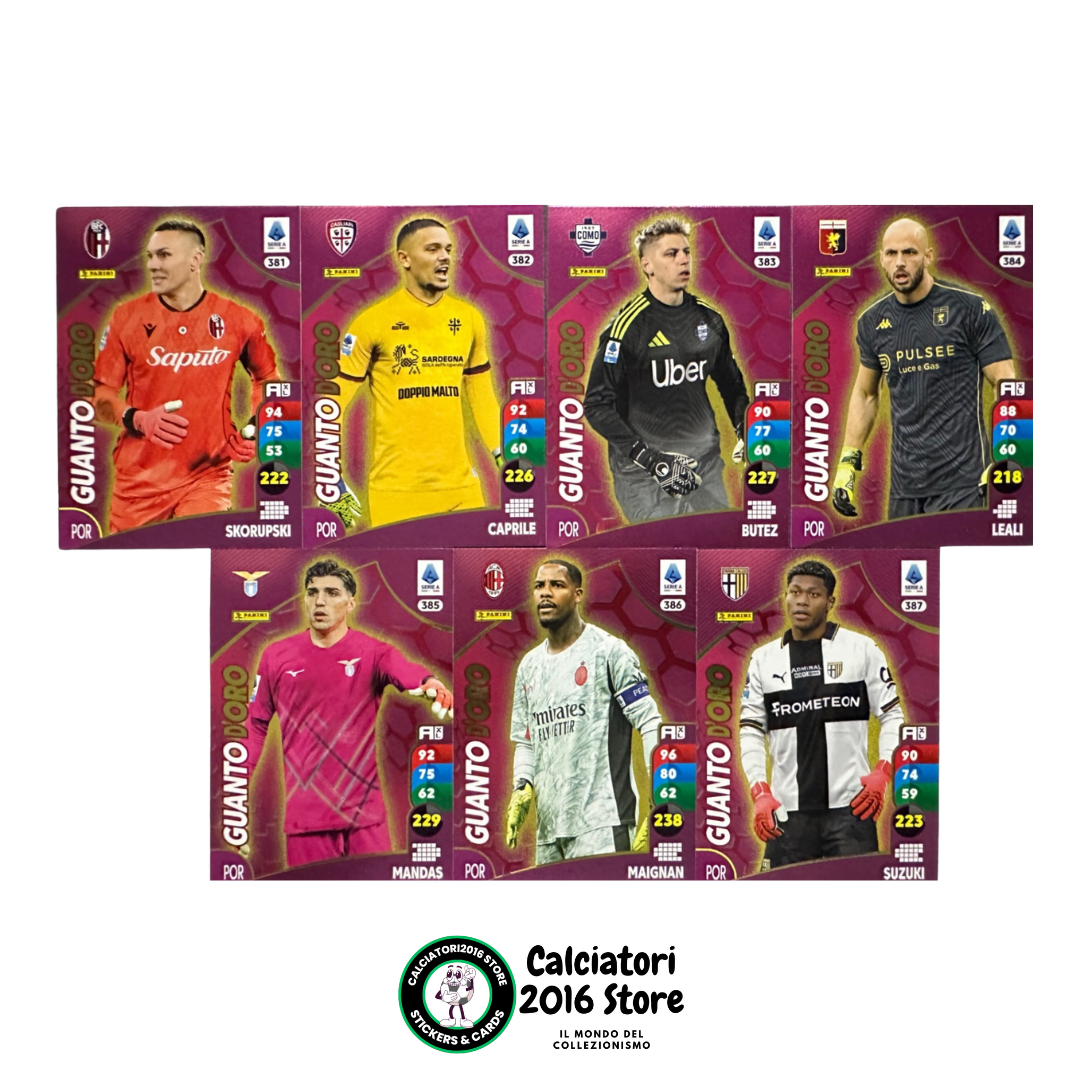 Panini Calciatori Adrenalyn XL 2025-26 card squadre complete a scelta